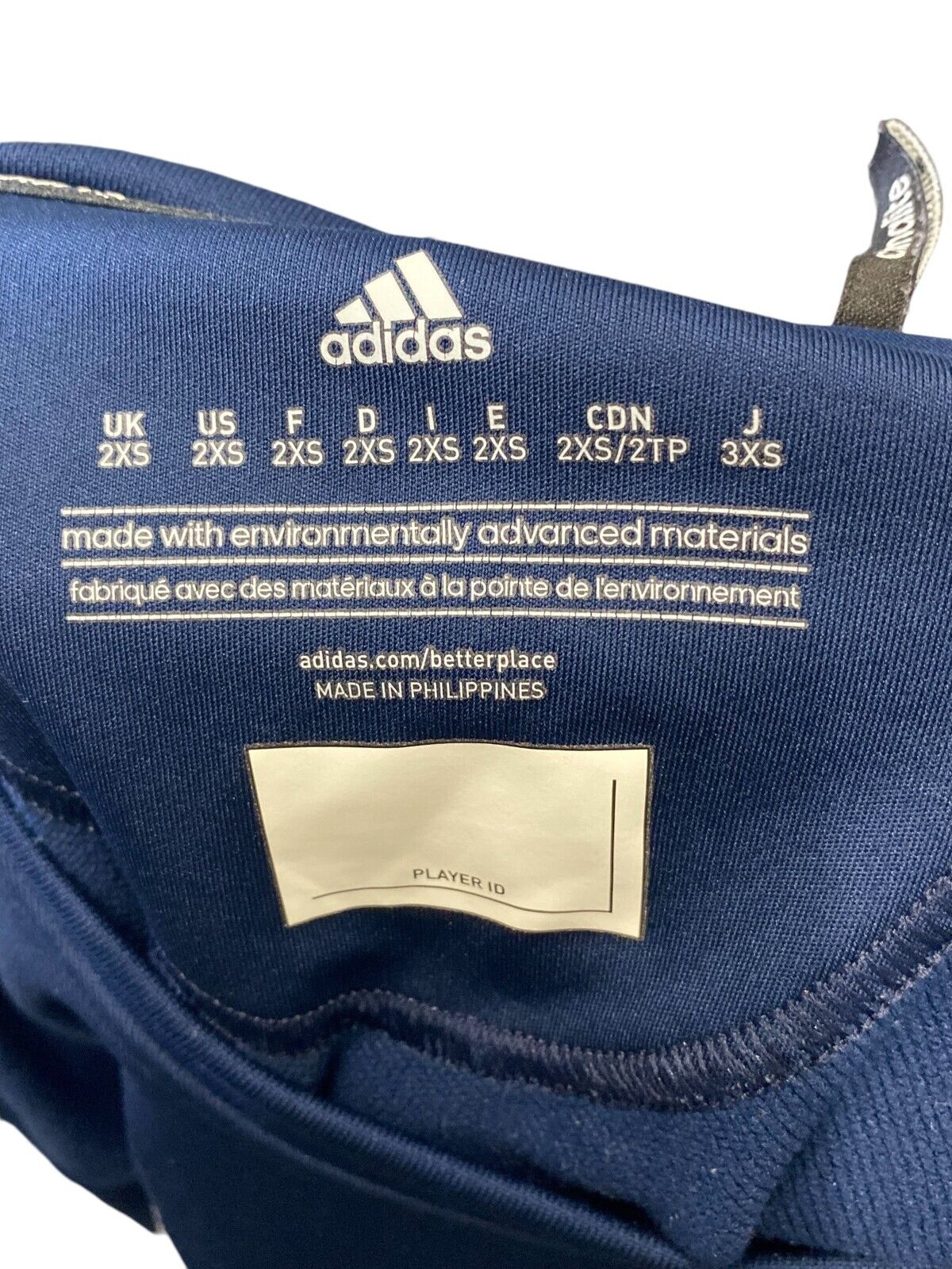 Adidas Team Sports Sweatshirt Men's XS White Navy Climalite Crew Neck Pullover