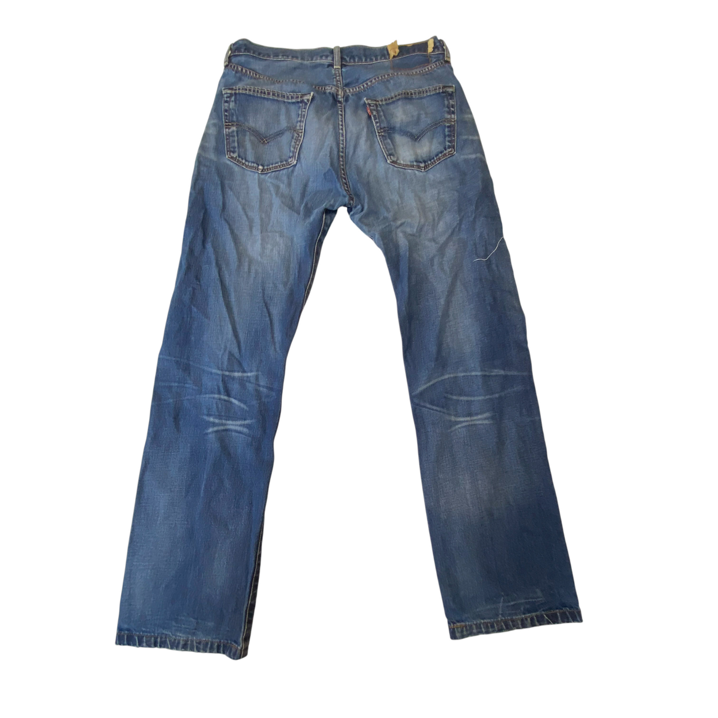 Levi's Jeans Mens Medium Blue Denim Straight Fit Medium Wash Pockets Outdoor