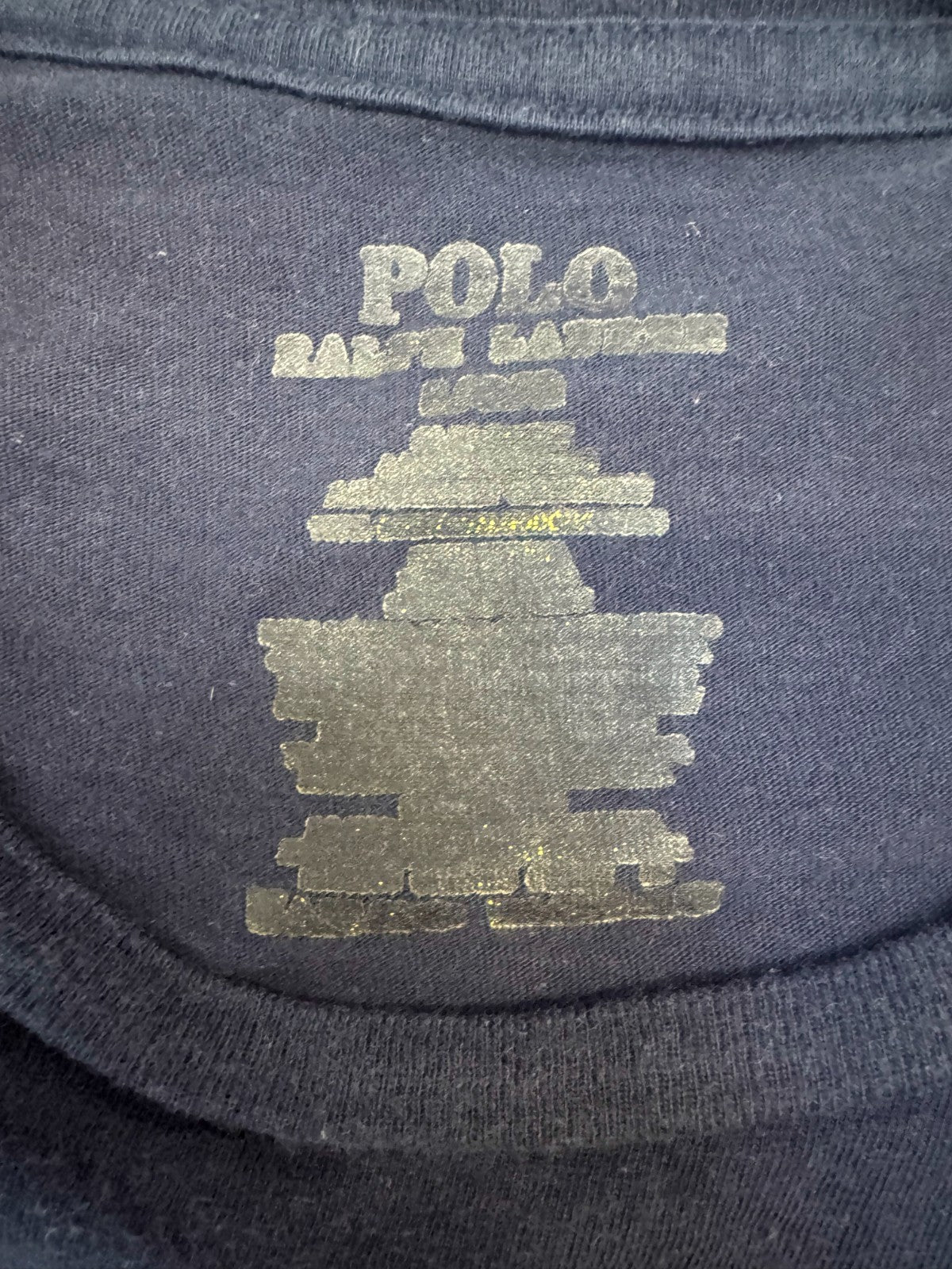 Ralph Lauren T-Shirt Womens Large Navy Classic Fit Pony Logo Pullover Polo Tee