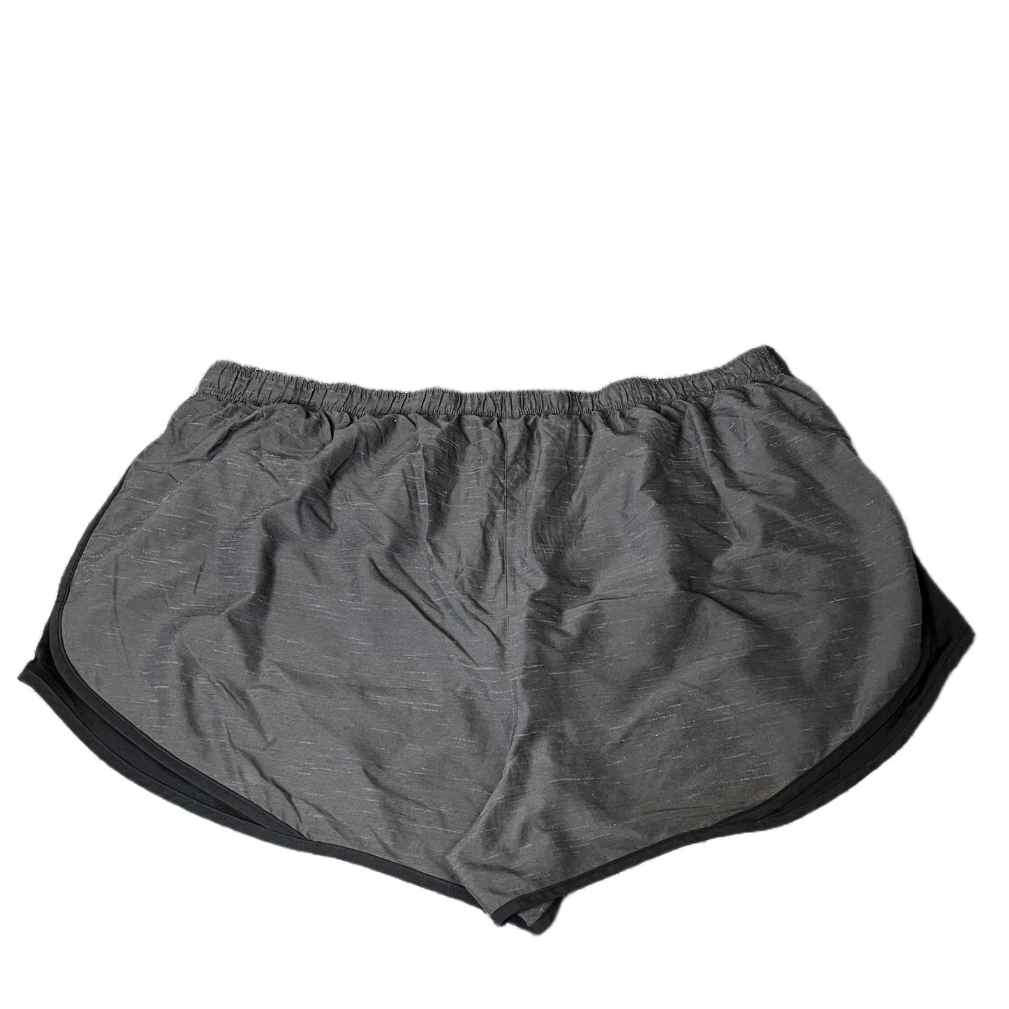 Nike Dri-FIT Athletic Running Shorts Fits as Womens 2XL 41" Waist Grey Black