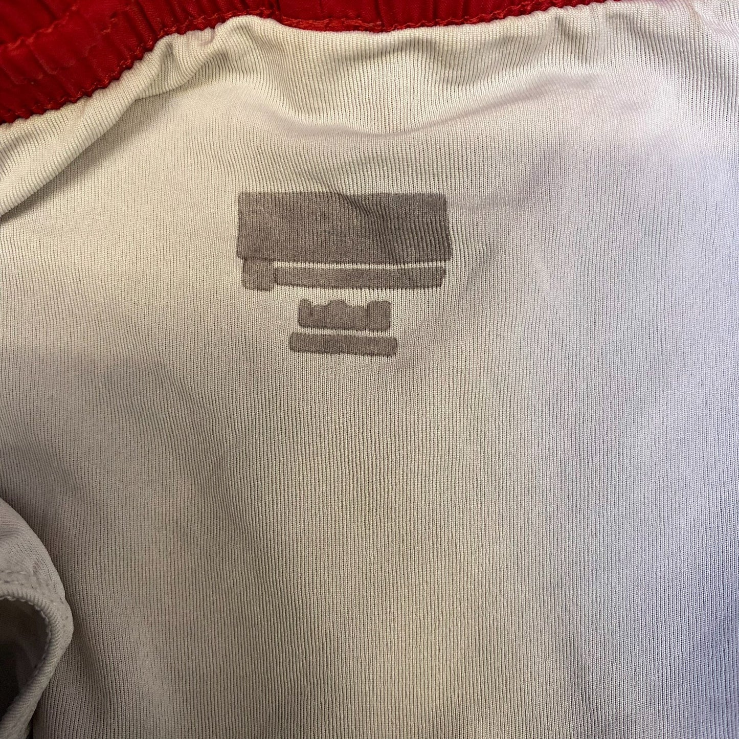 Running Sprinter Shorts Womens Medium Red White Mesh Athletic Fit Drawstring