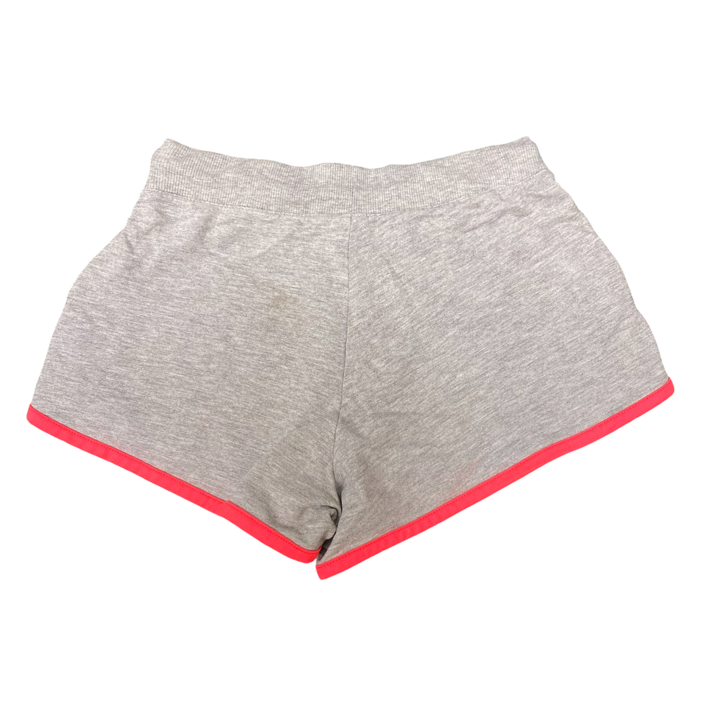 Sprinter Shorts Womens S Grey Red Knit Athletic Running Training Drawstring