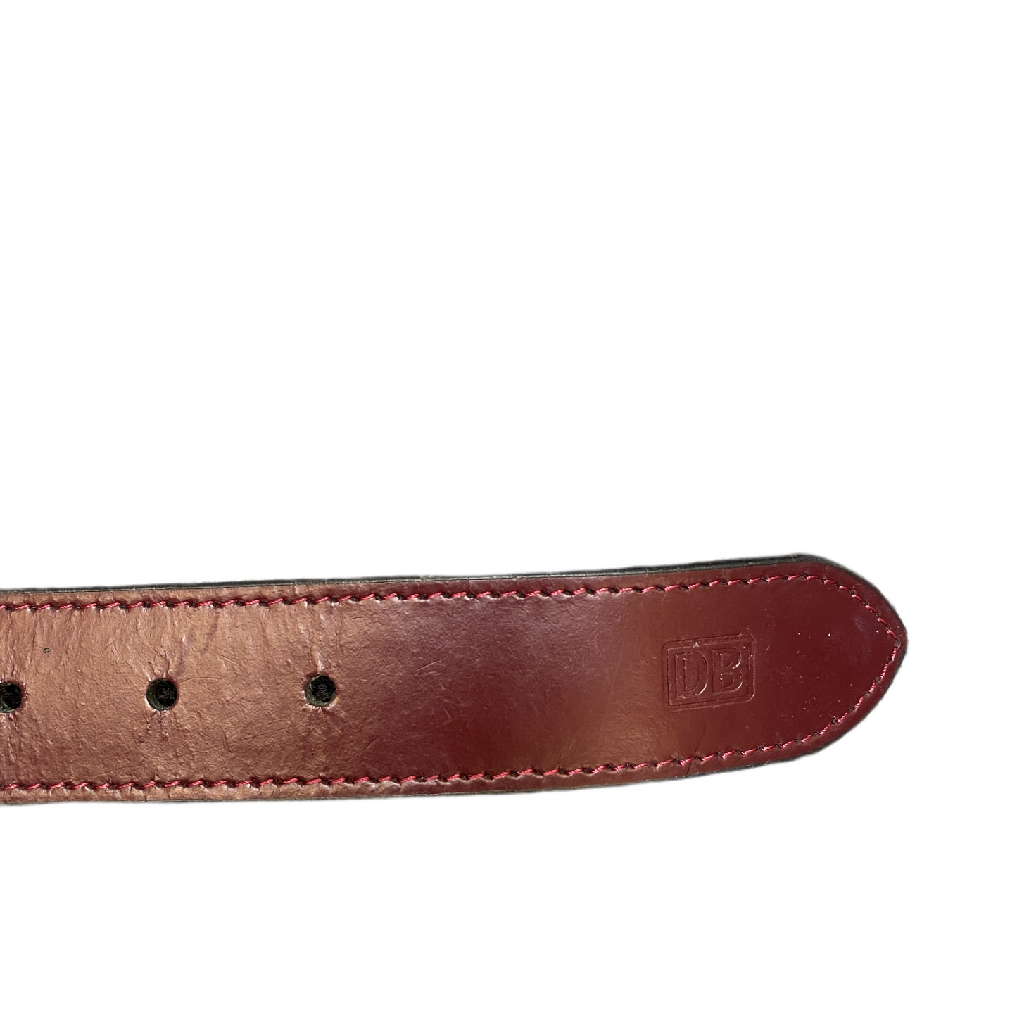 Dooney & Bourke Waist Belt Mens Brown Leather Removable Pin Buckle 46.5 inches