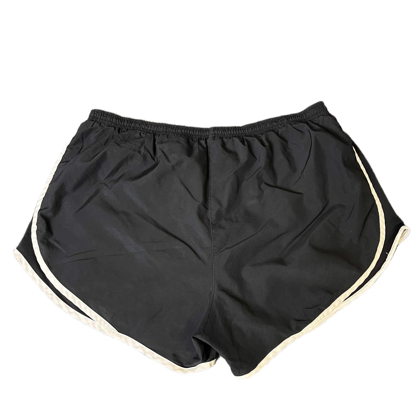 Nike Running Sprinter Shorts Womens Small 32" Waist Black Workout Dolphin Hem