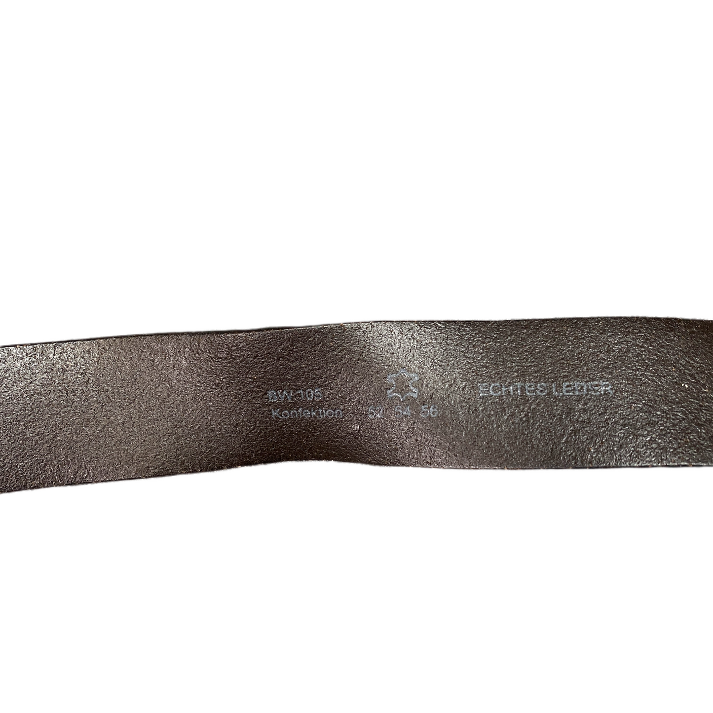 Vintage Waist Belt Mens Brown Leather Adjustable silver Pin Buckle 42 Inches