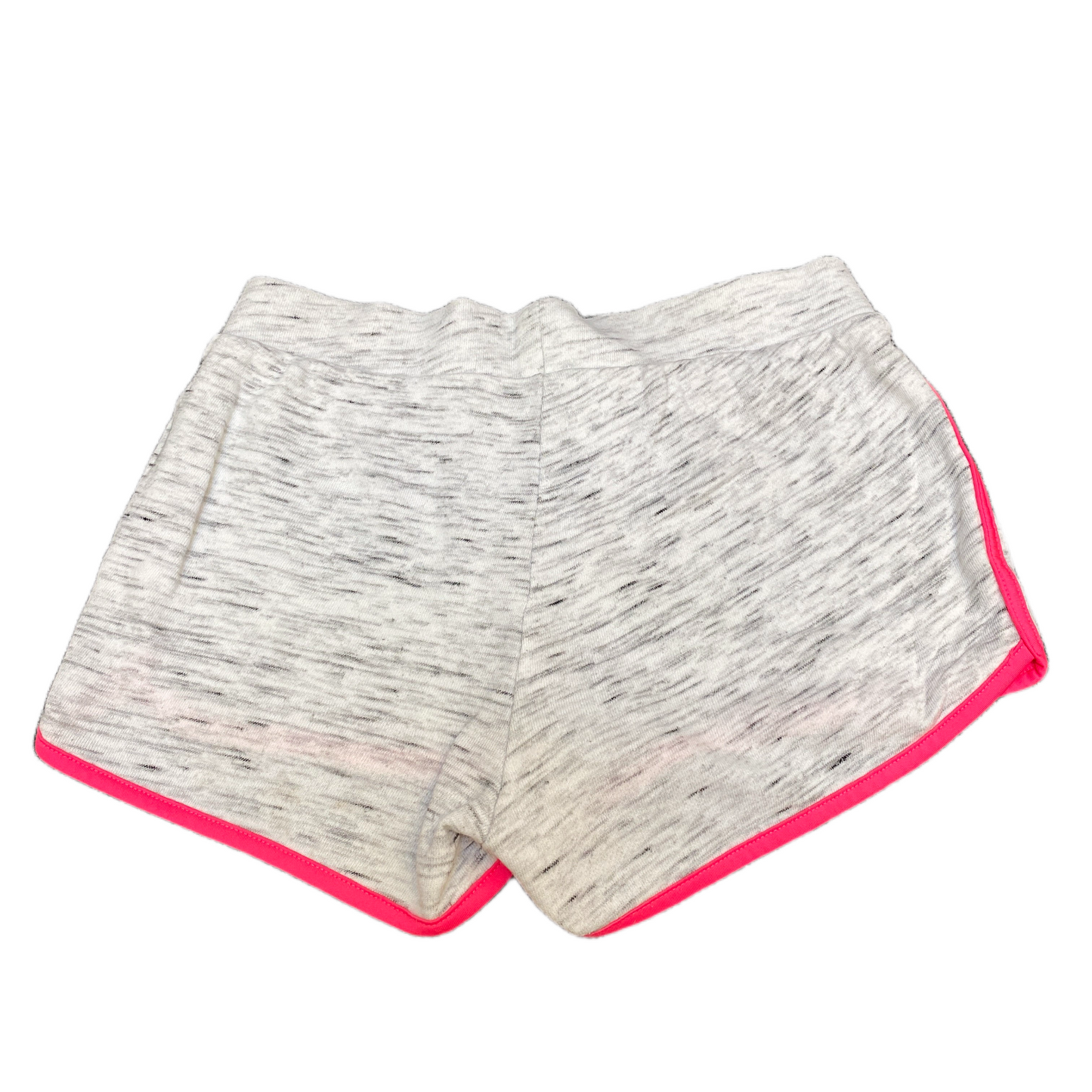 Running Sprinter Shorts Womens S 24" Waist Grey Athletic Gym Workout Dolphin Hem