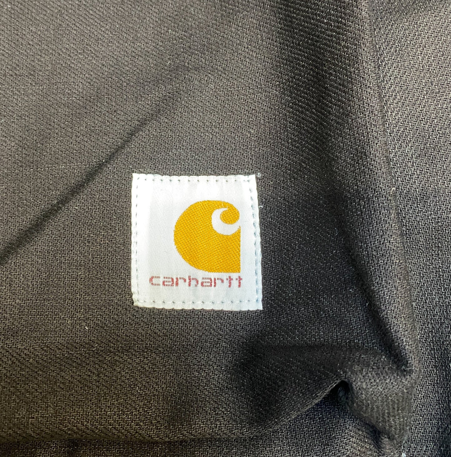 Reworked Carhartt Classic Black Backpack, Preowned, Canvas