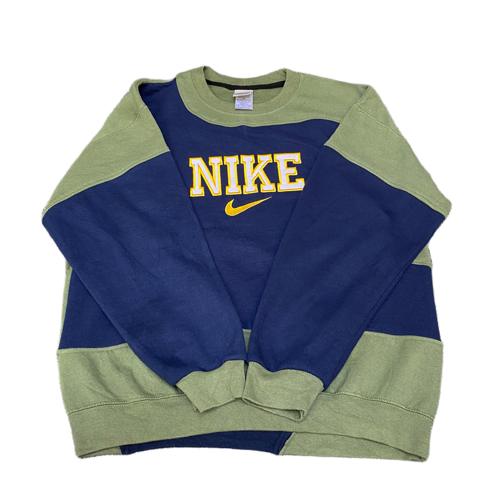 blue and green nike sweatshirt