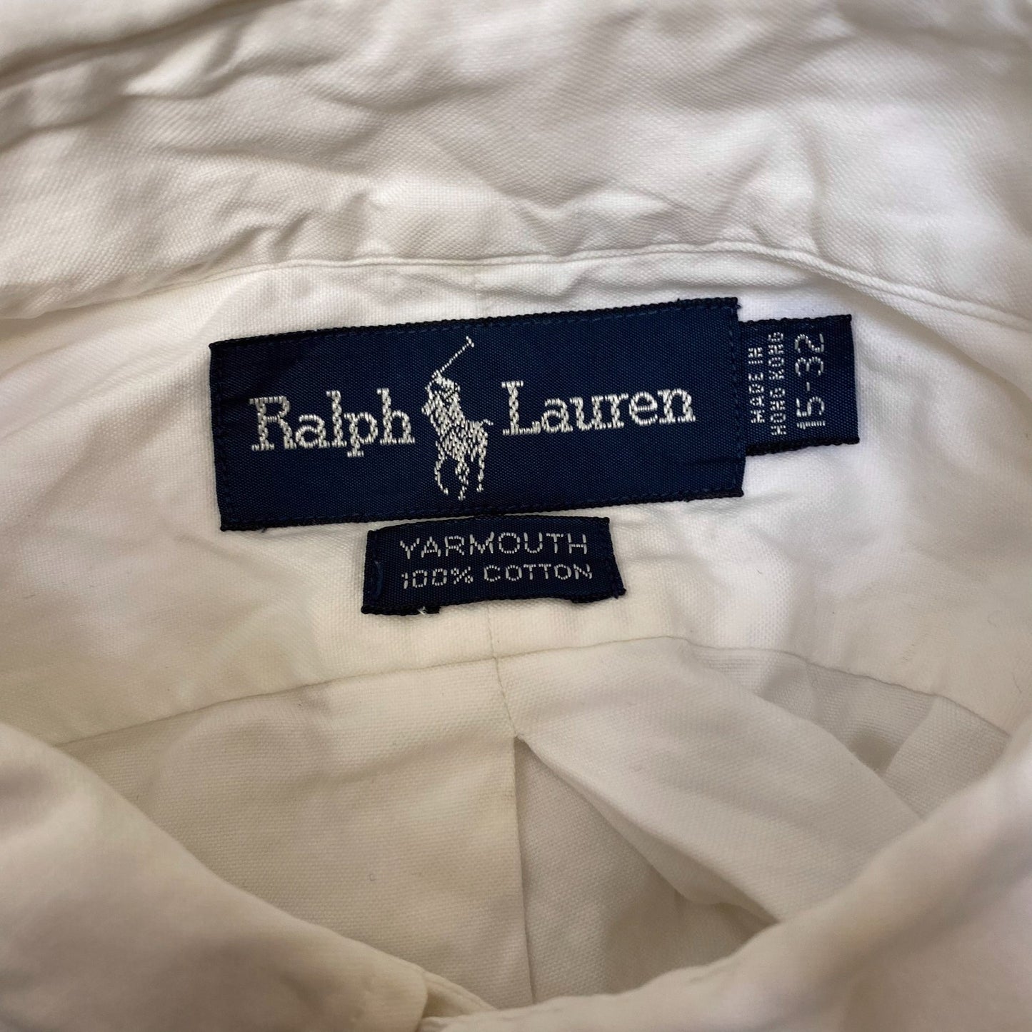 Ralph Lauren Formal Shirt Mens M White Yarmouth Long Sleeve Pony Button Down