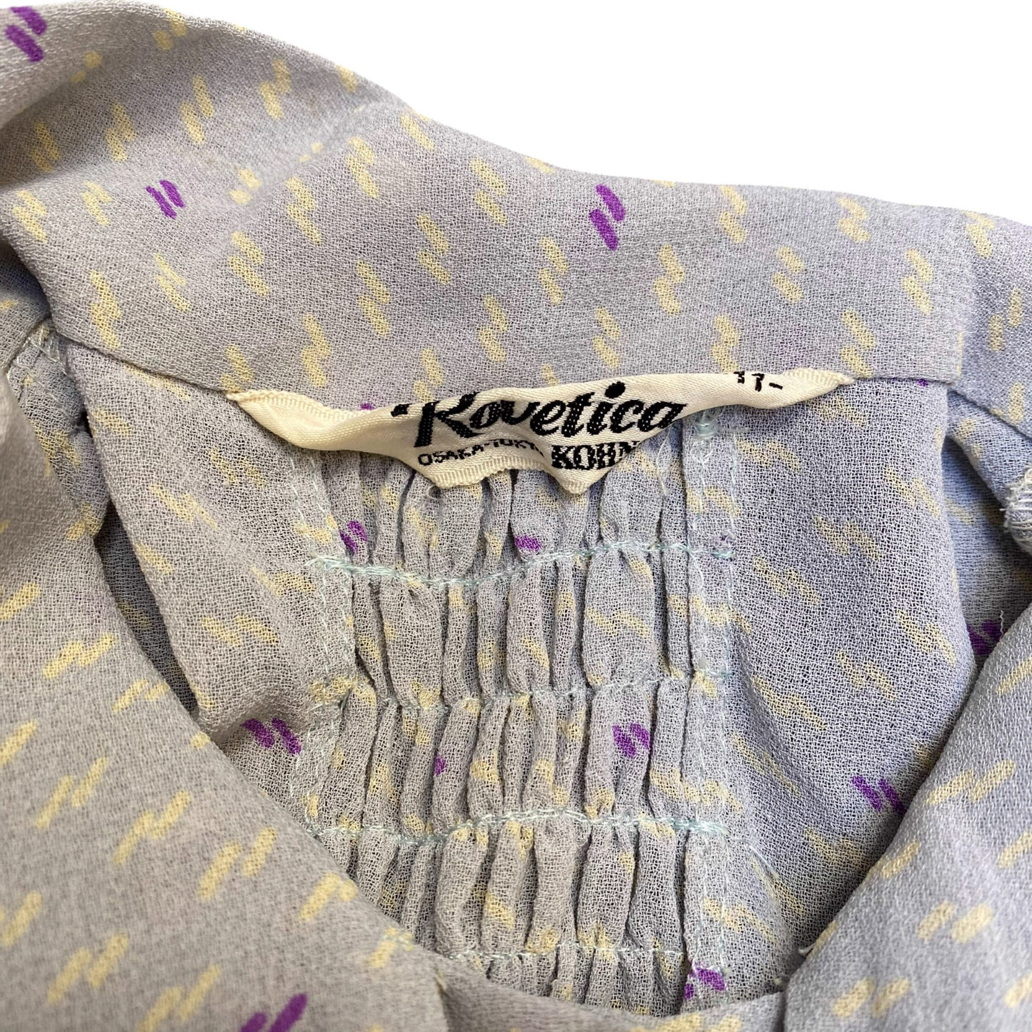 Rovetica Shirt Top Womens M Grey Geometric Print Long Sleeve Button Up