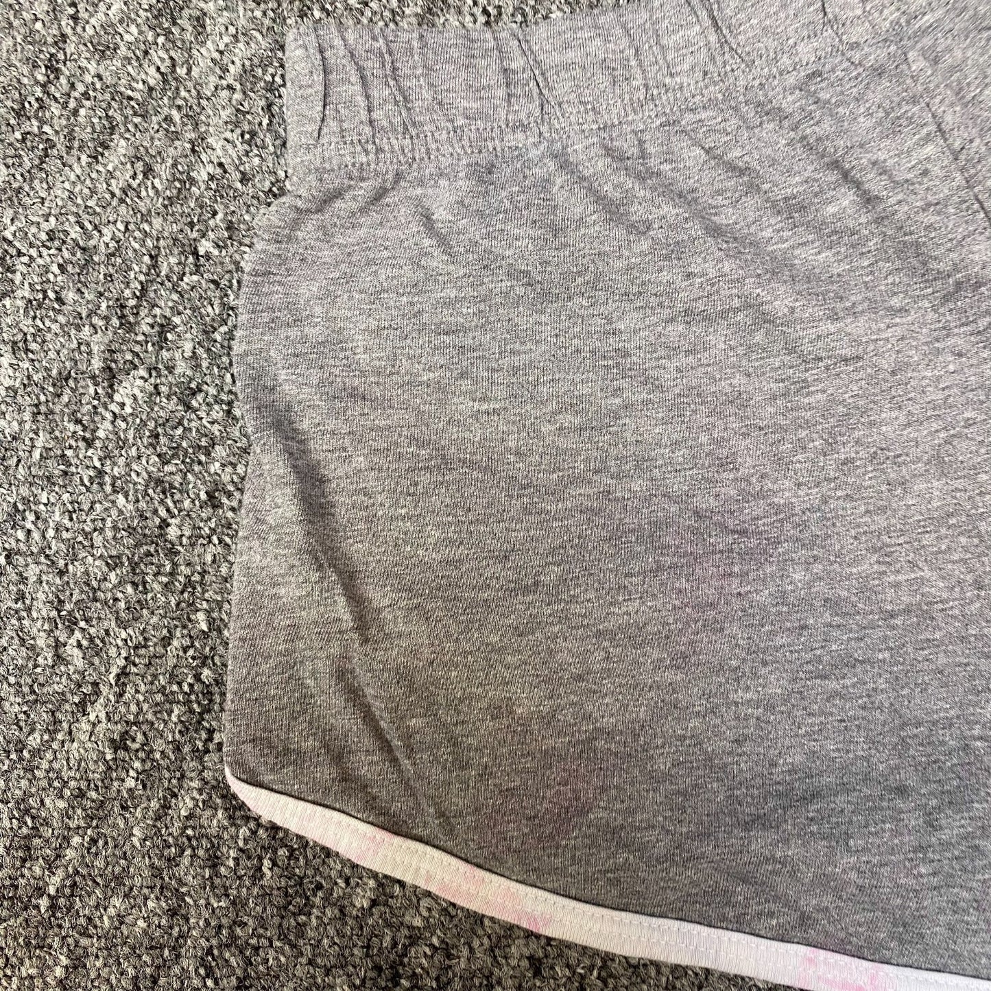 Running Sprinter Shorts Womens Small Grey Heather Athletic Workout Elastic Waist
