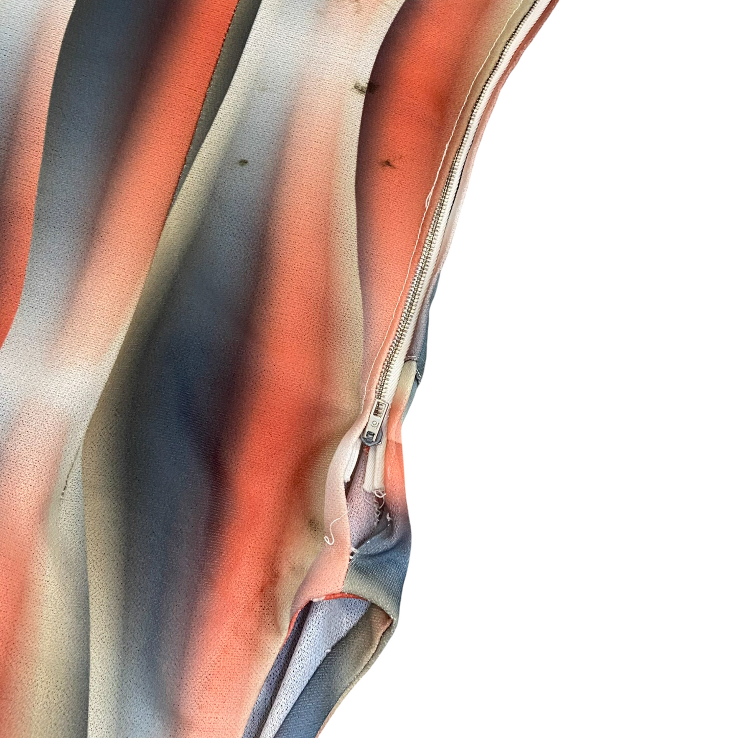 Womens Long Maxi Dress S Multi Geometric Sleeveless V Neck Side Zip Outdoor