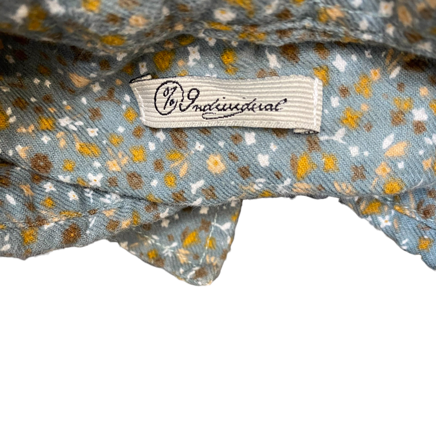 Individual Shirt Womens M Grey Floral Regular Fit Long Sleeve Collared Button Up