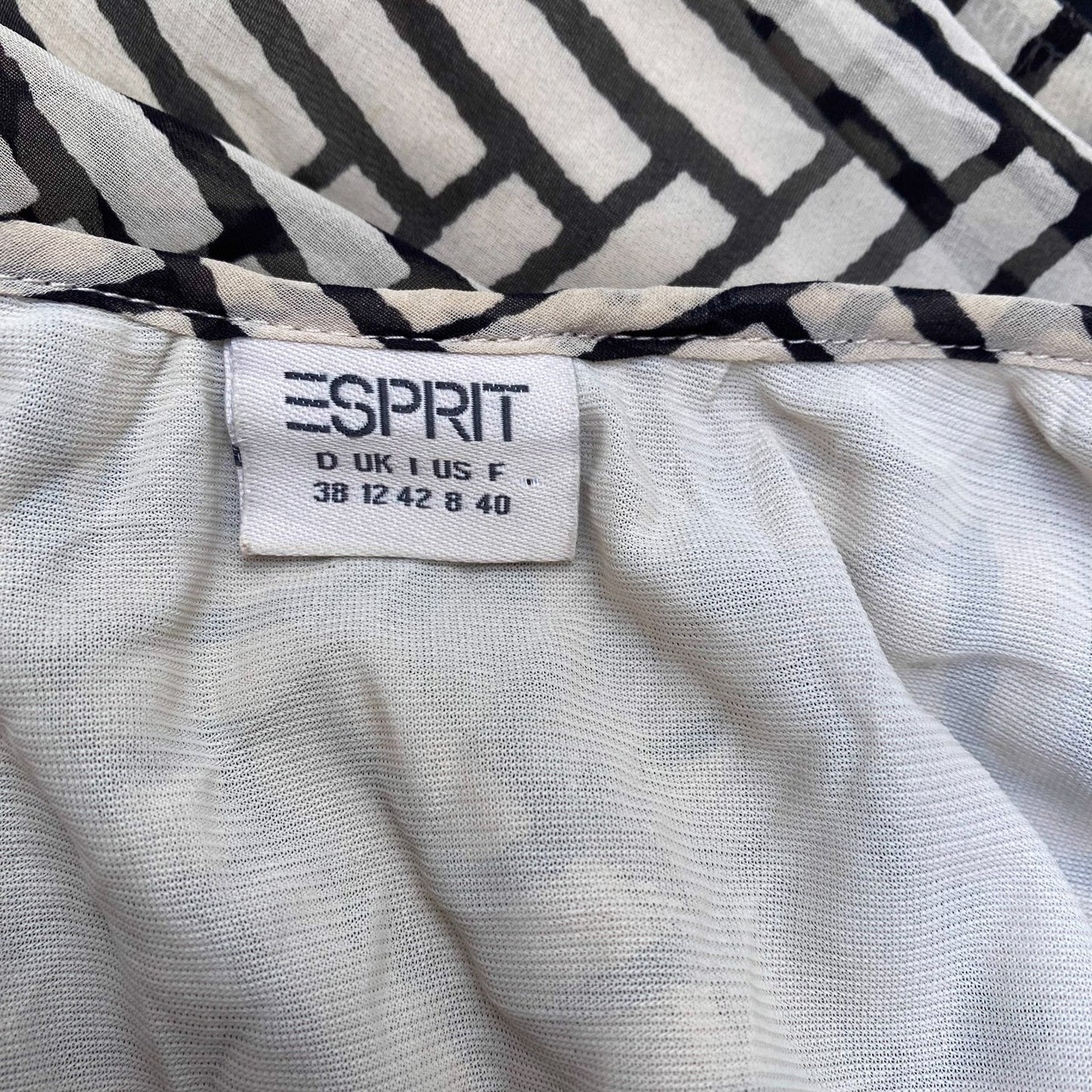 Esprit Shift Dress Womens XXL Yellow Black Chevron Square Neck Spaghetti Straps