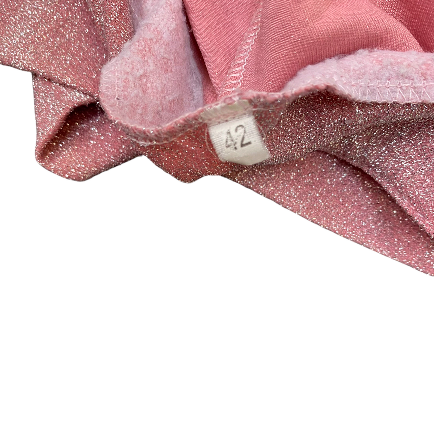 Womens Robe Womens S Pink Metallic Glitter Open Front Tie Waist Long Sleeve