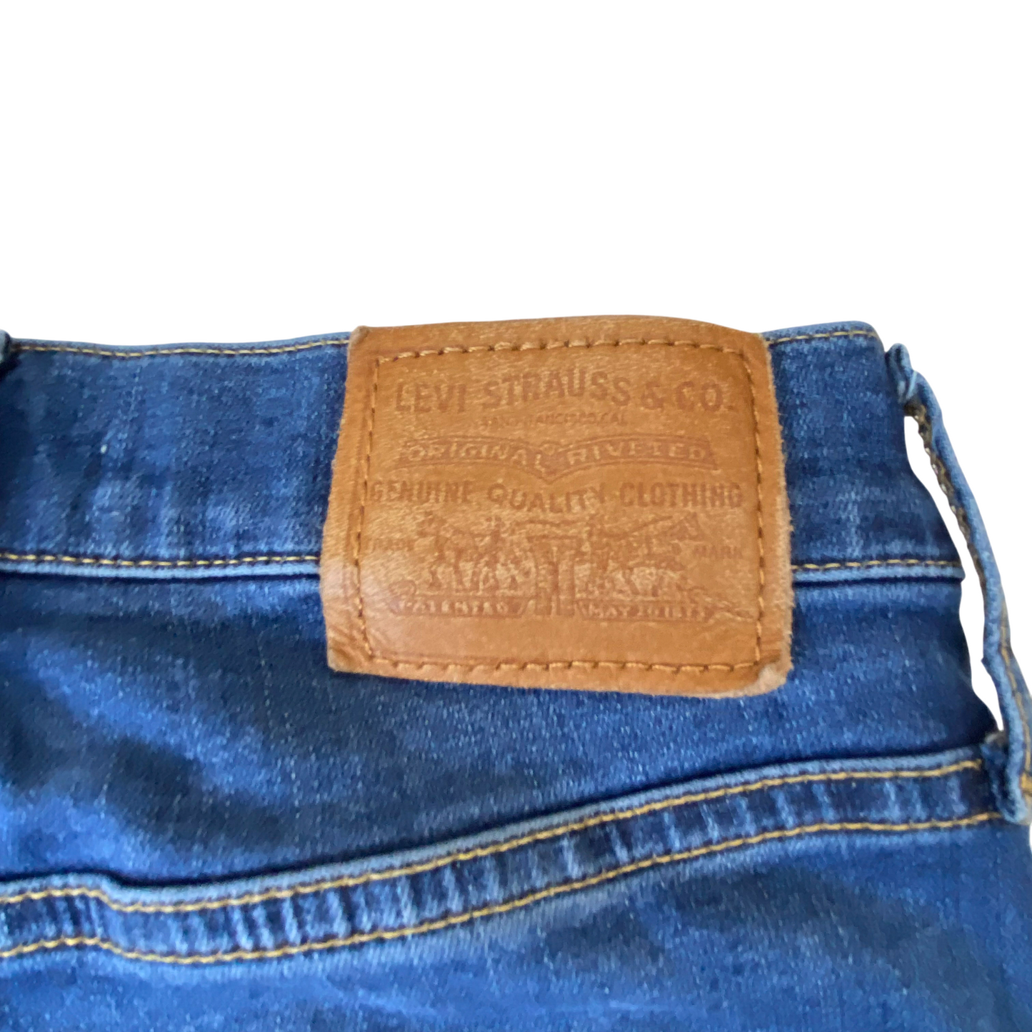 Levi's Jeans Womens Medium W27 L29 Blue Denim Mile High Rise Super Skinny