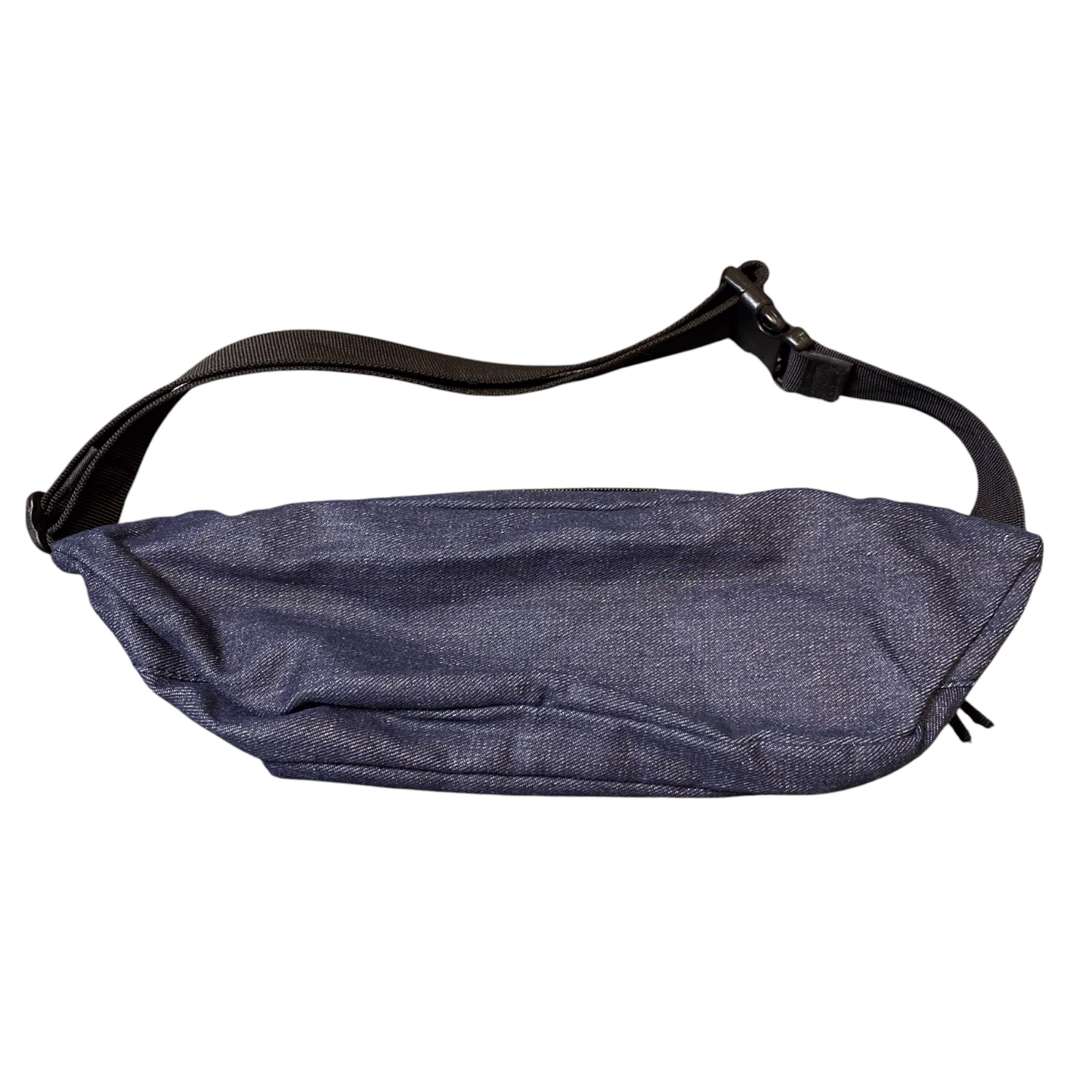 BagUnisex Adults Fanny Pack Crowd Bag Blue Denim Zipper Pocket Adjustable Strap