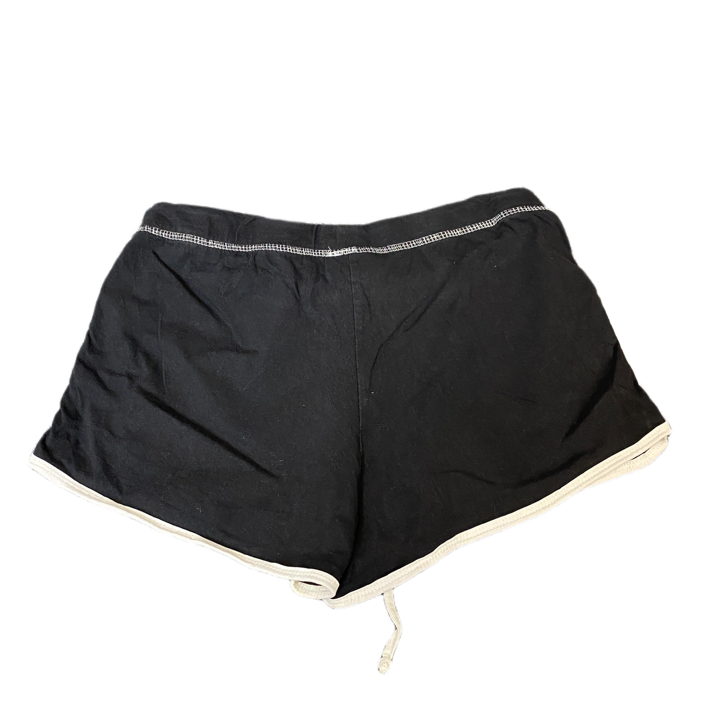 Running Sprinter Shorts Womens M 27" Waist Black Athletic Workout Dolphin Hem