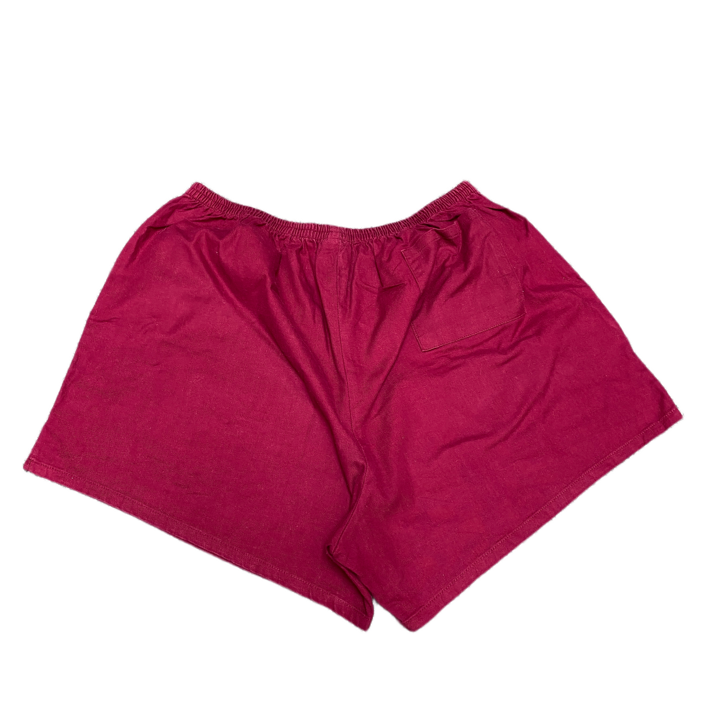 Paris Athletic Running Shorts Womens M 27" Waist Burgundy Stretch Elastic Waist