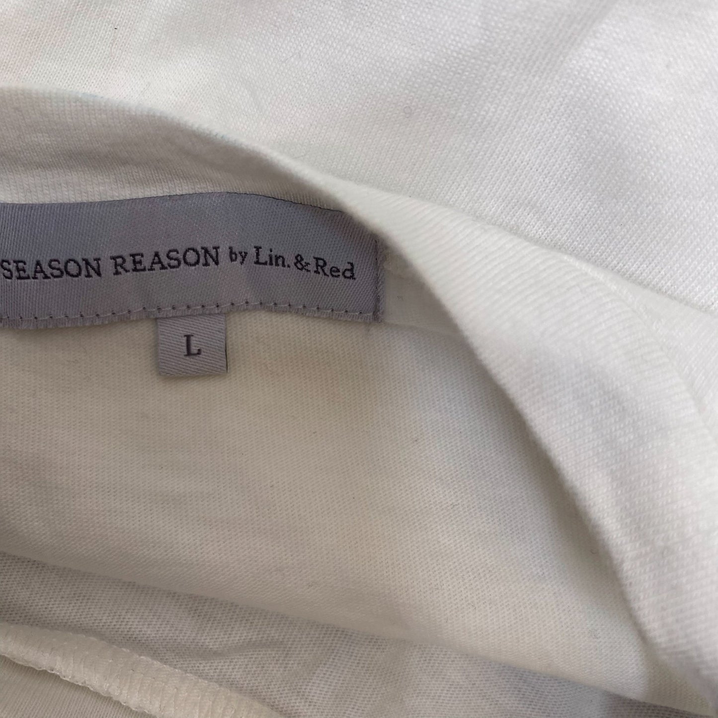 Tunic Top Womens L White Eyelet Lace Hem Short Sleeve Casual Summer Beach