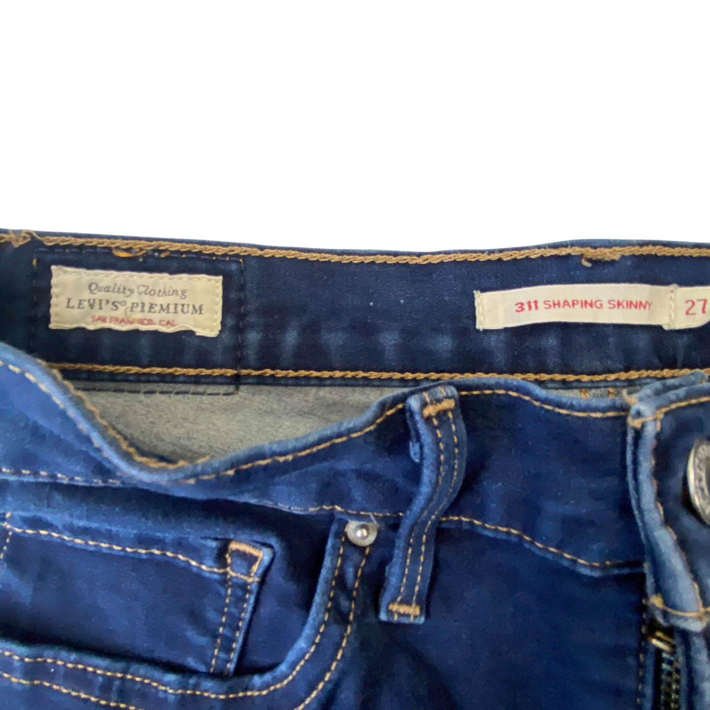 Levi's 311 Jeans Womens Medium Blue Denim Shaping Skinny Fit Outdoor Comfy