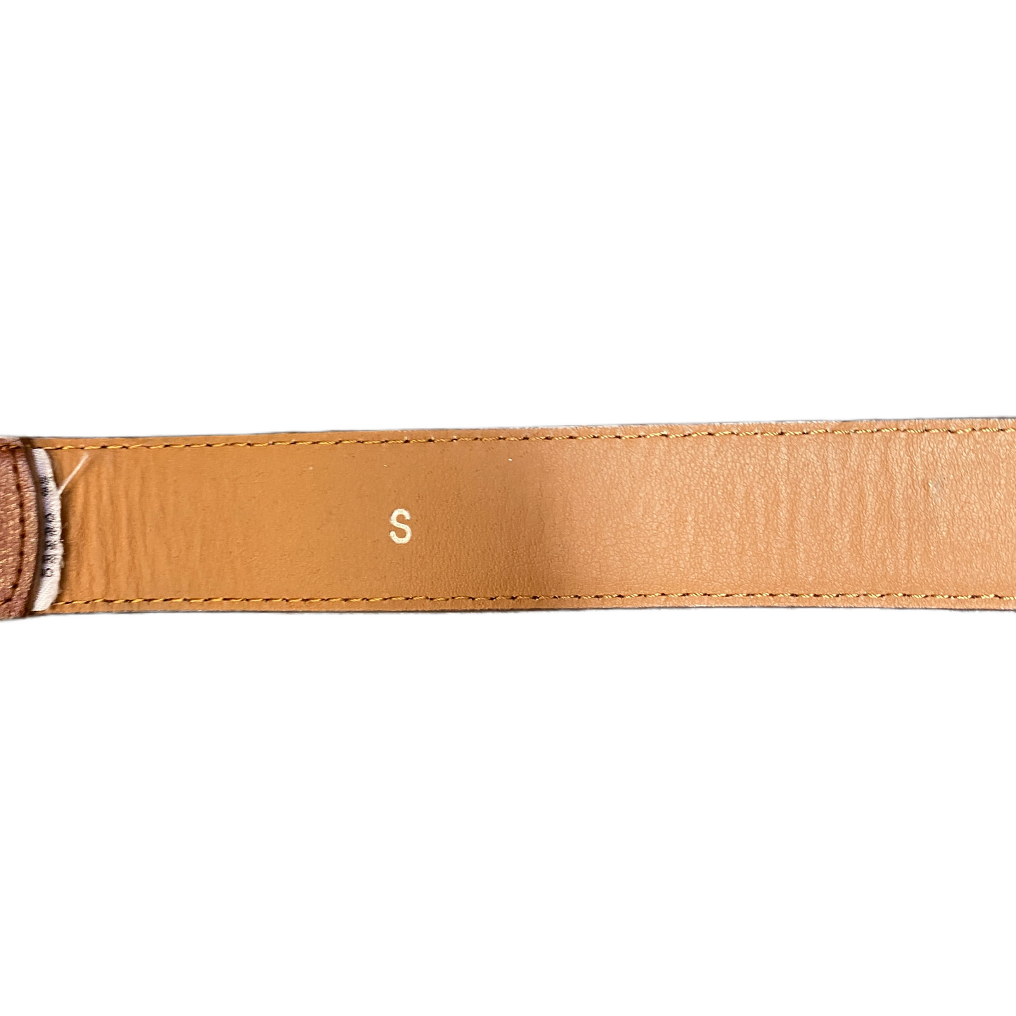 Waist Belt Men Brown Leather Adjustable Classic Silver Pin Buckle 37 inches