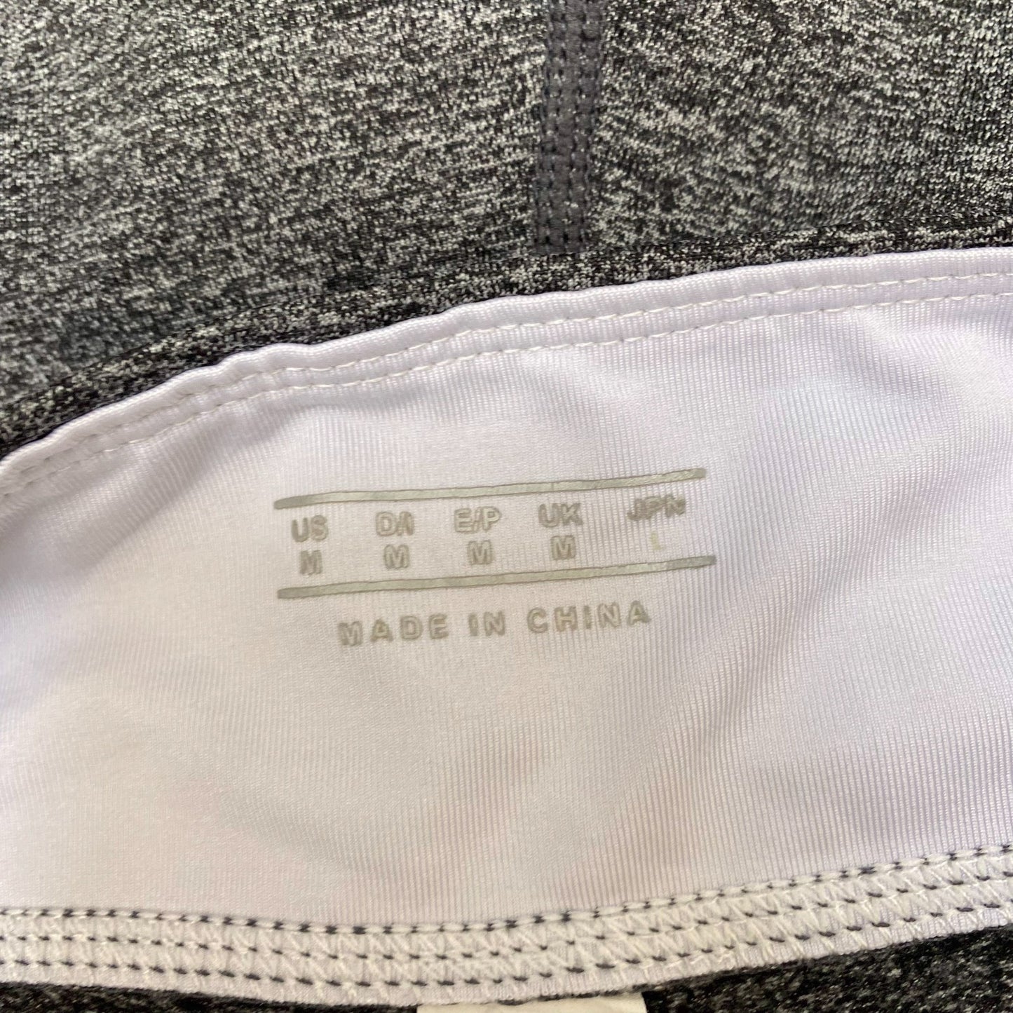 Sprinter Shorts Womens Medium Grey Space Dye High Waisted Athletic Gym Workout