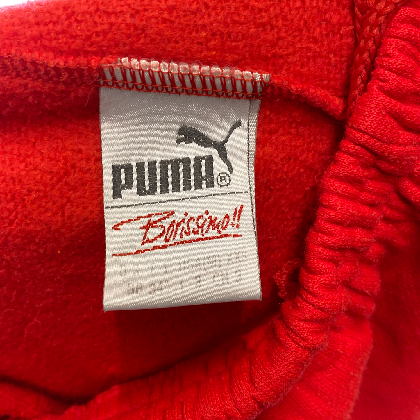 PUMA Joggers Womens Medium Red Tapered Leg Elastic Waist Drawstring Sweatpants