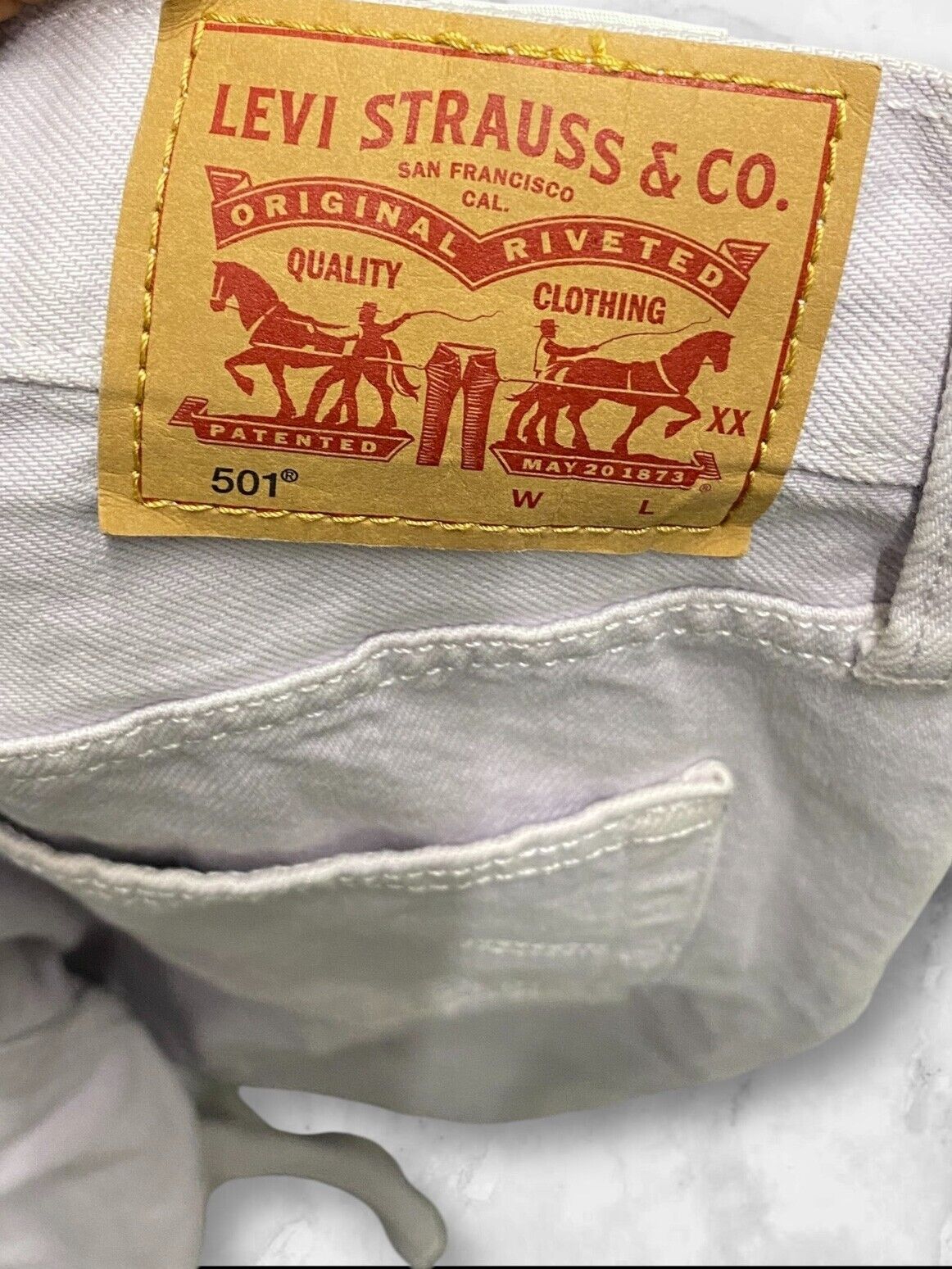 Levi's 501 Jeans Women's 30 X 25 Pink Denim Light Wash Comfort Fit Straight Leg