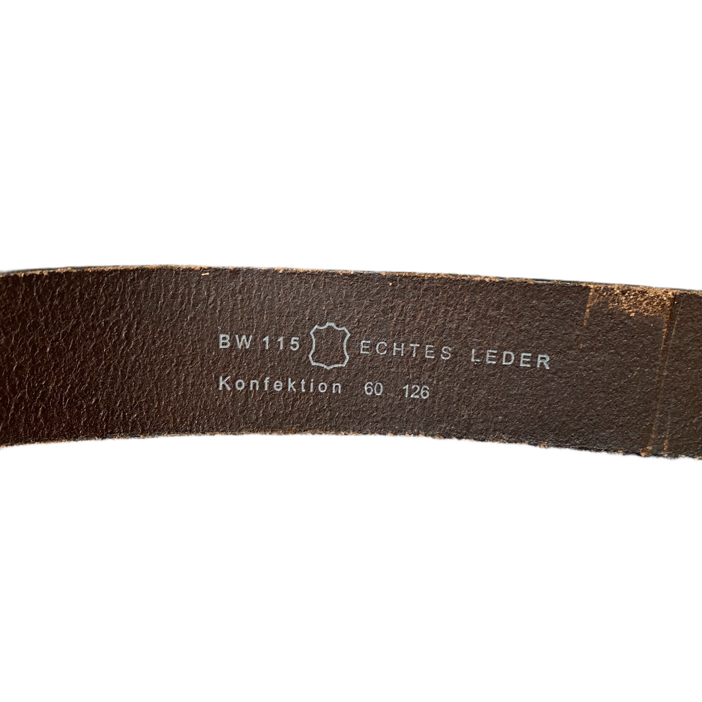 Waist Belt Mens Brown Leather Adjustable Classic Silver Pin Buckle 47.5 inches