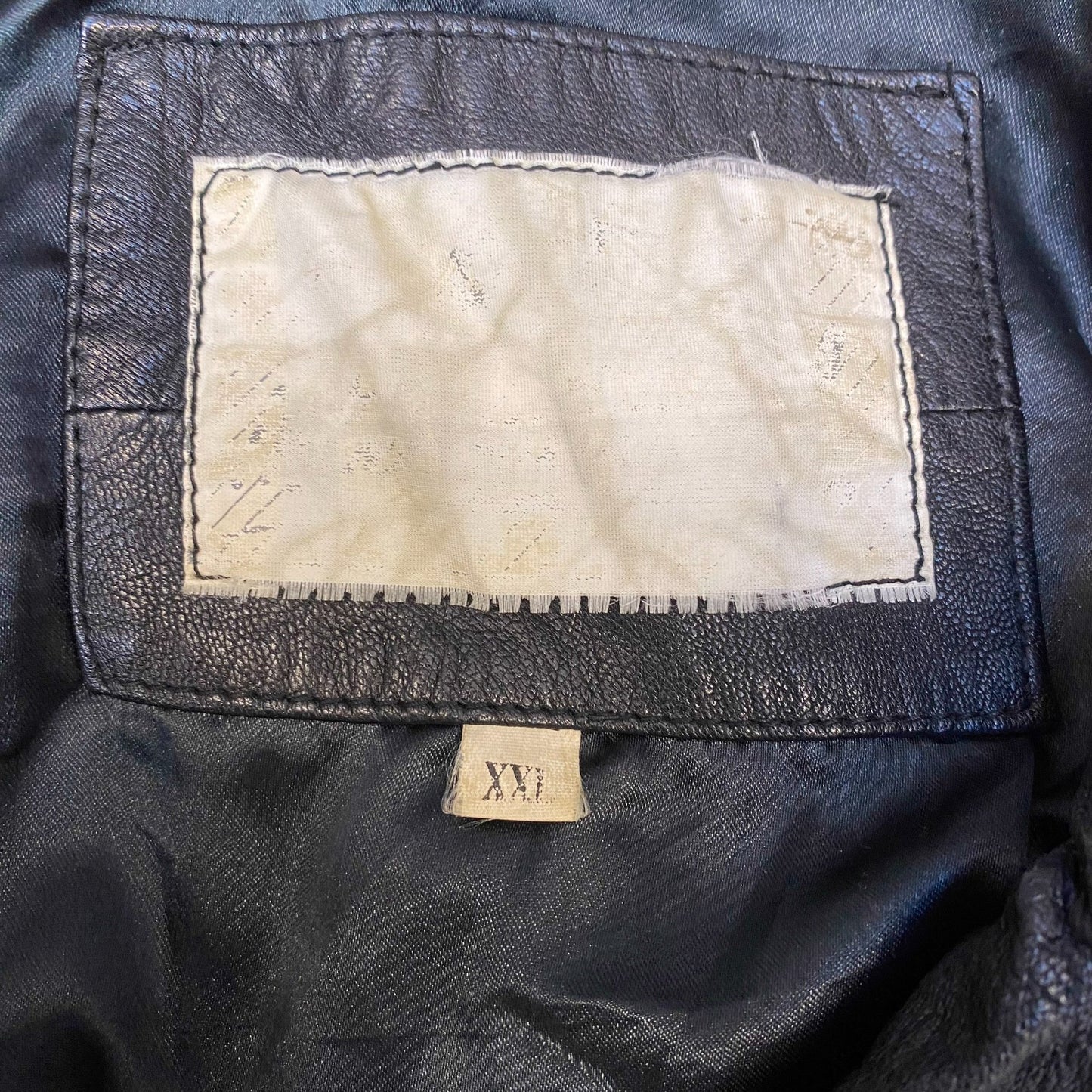 Mens Real Genuine Leather Jacket XXL Black Notch Lapel Single Breasted 3 Button