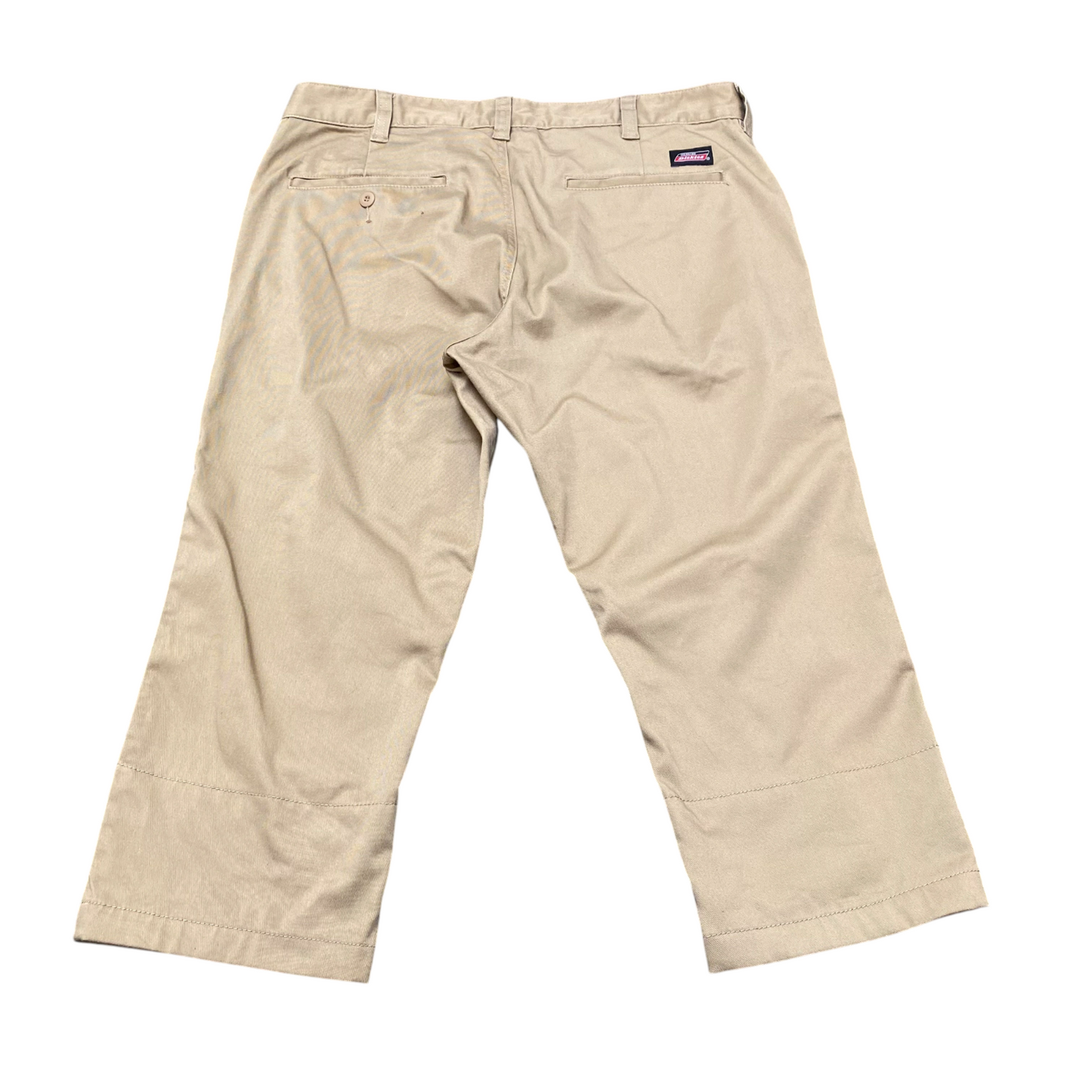 Dickies Trousers Mens XL Beige Genuine Straight Fit Slash Pockets Workwear Chino