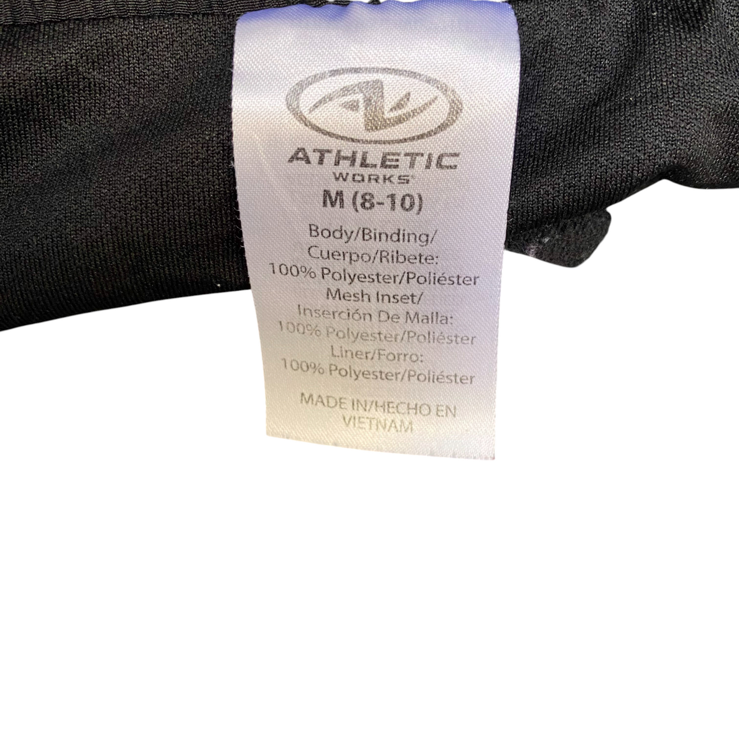 Running Sprinter Shorts Womens Medium Black Beige Athletic Work Elastic Waist