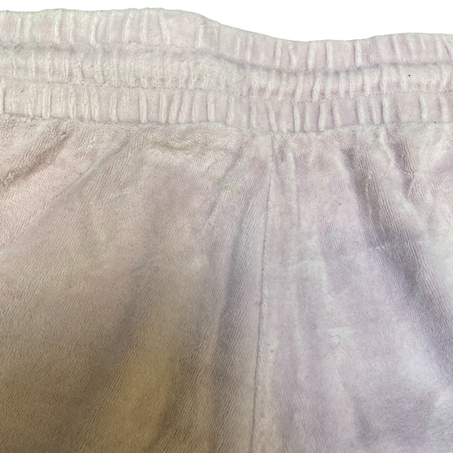 Velour Sweat Shorts Womens Medium Pink Stretch Athletic Fit Drawstring Waist