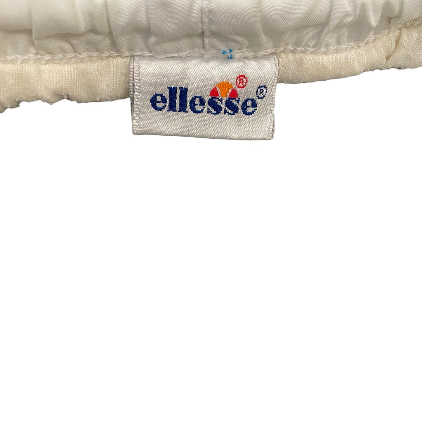 Ellesse Joggers Fits as Womens 25" Waist White Side Zip Drawstring Trousers