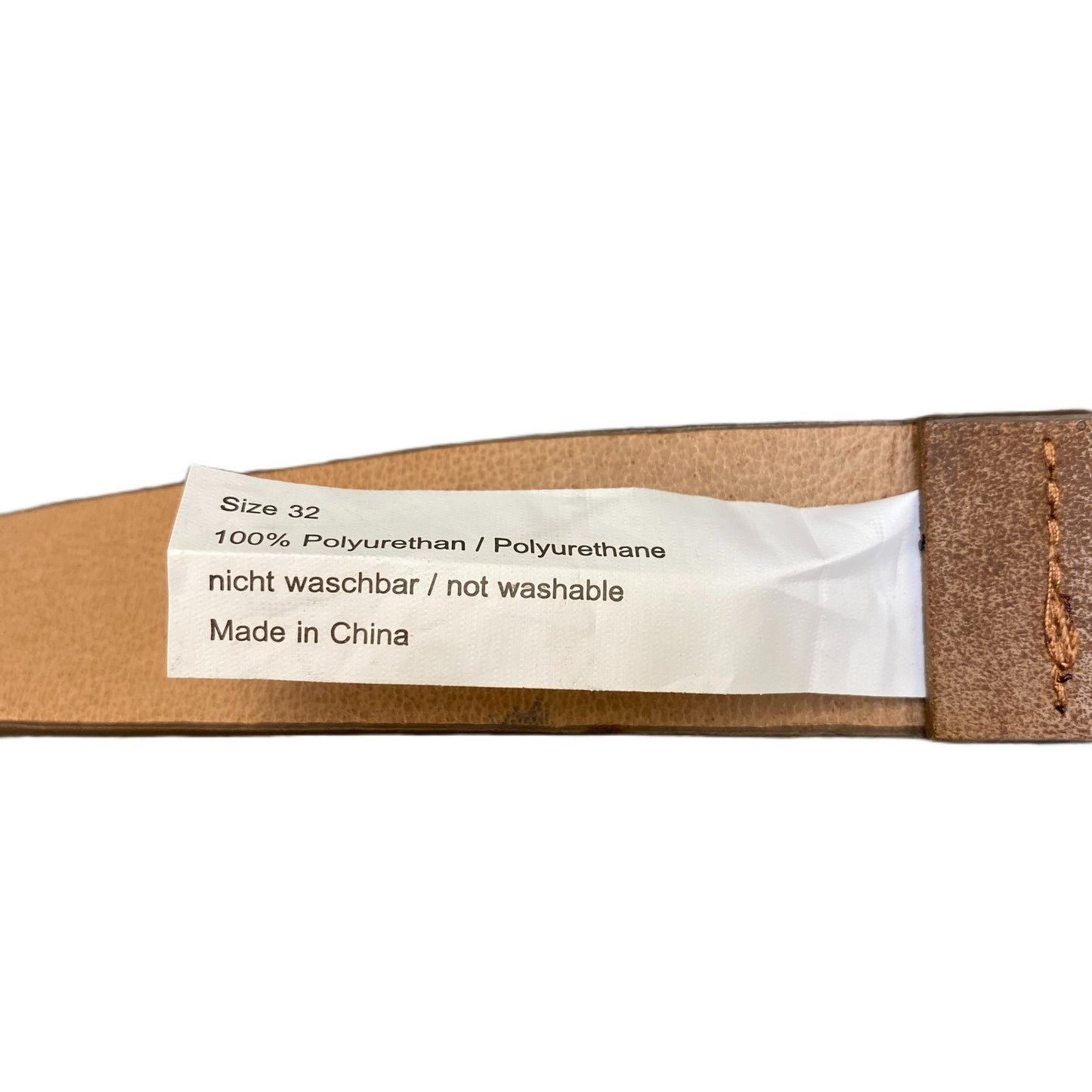 Waist Belt Men Brown Leather Adjustable Matte Black Pin Buckle 40 Inches