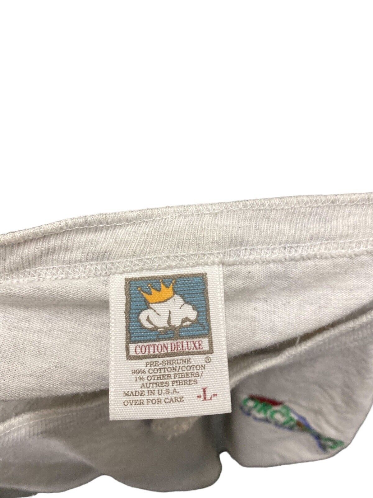 Orchard Buttoned T-Shirt Grey Mens L Chest Logo