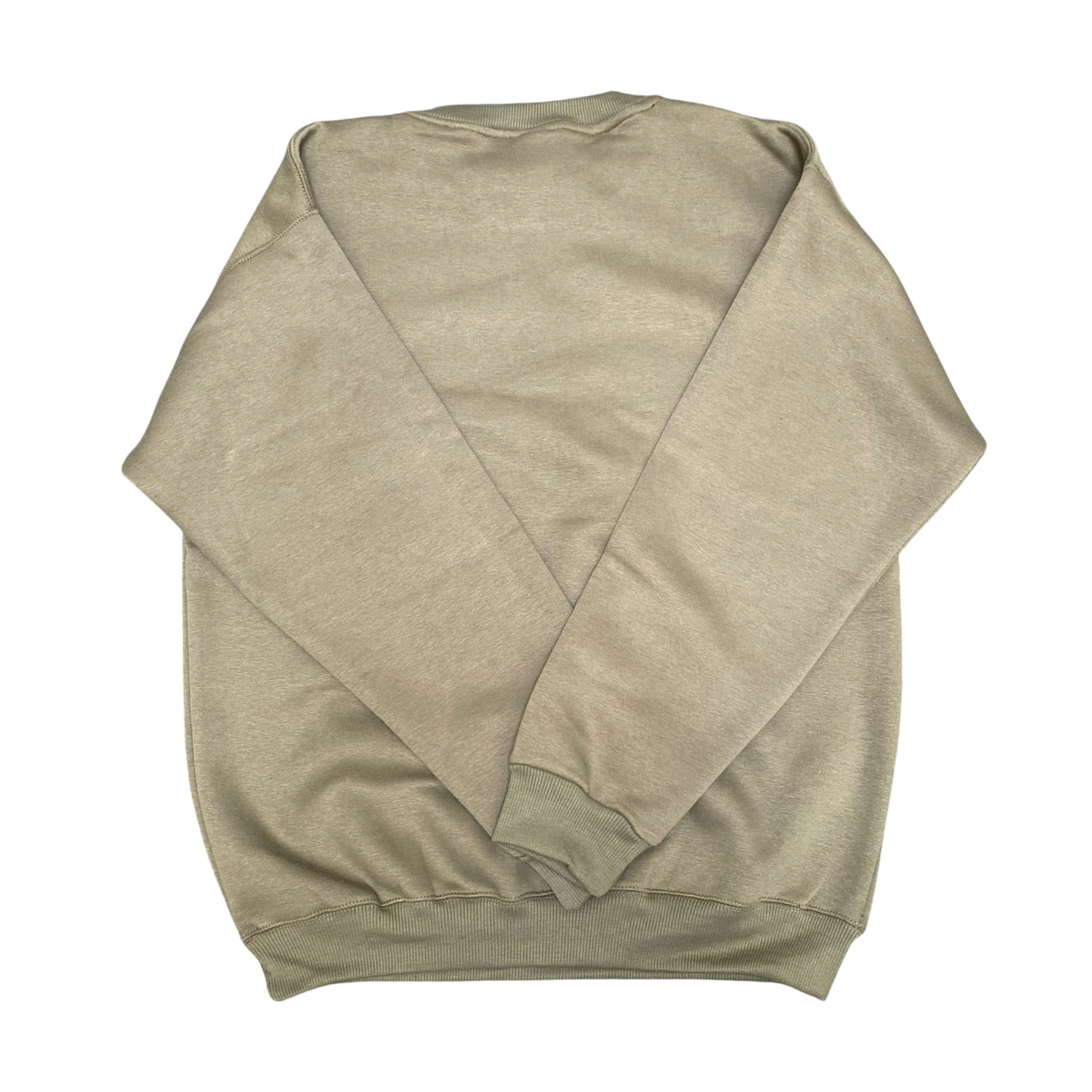 Nike Reworked Sweatshirt Men's M Green Embroidered Spellout Logo Crew Neck