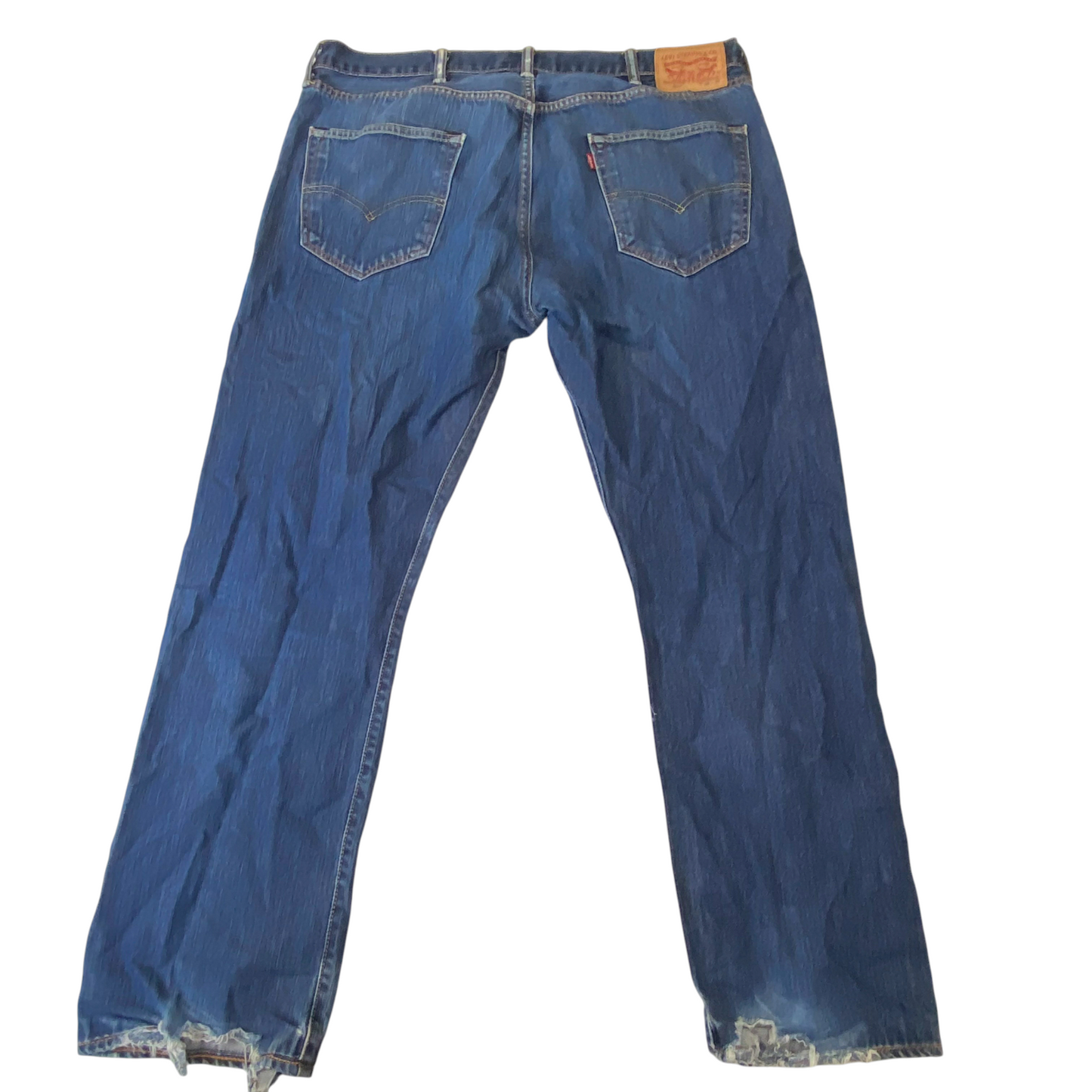 Levi's 501 Jeans Mens XL Blue Denim Regular Fit Straight Leg Pockets Outdoor