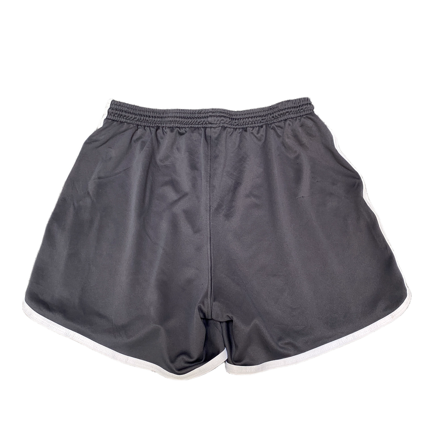 Running Sprinter Shorts Womens M 27" Waist Grey Athletic Gym Workout Dolphin Hem