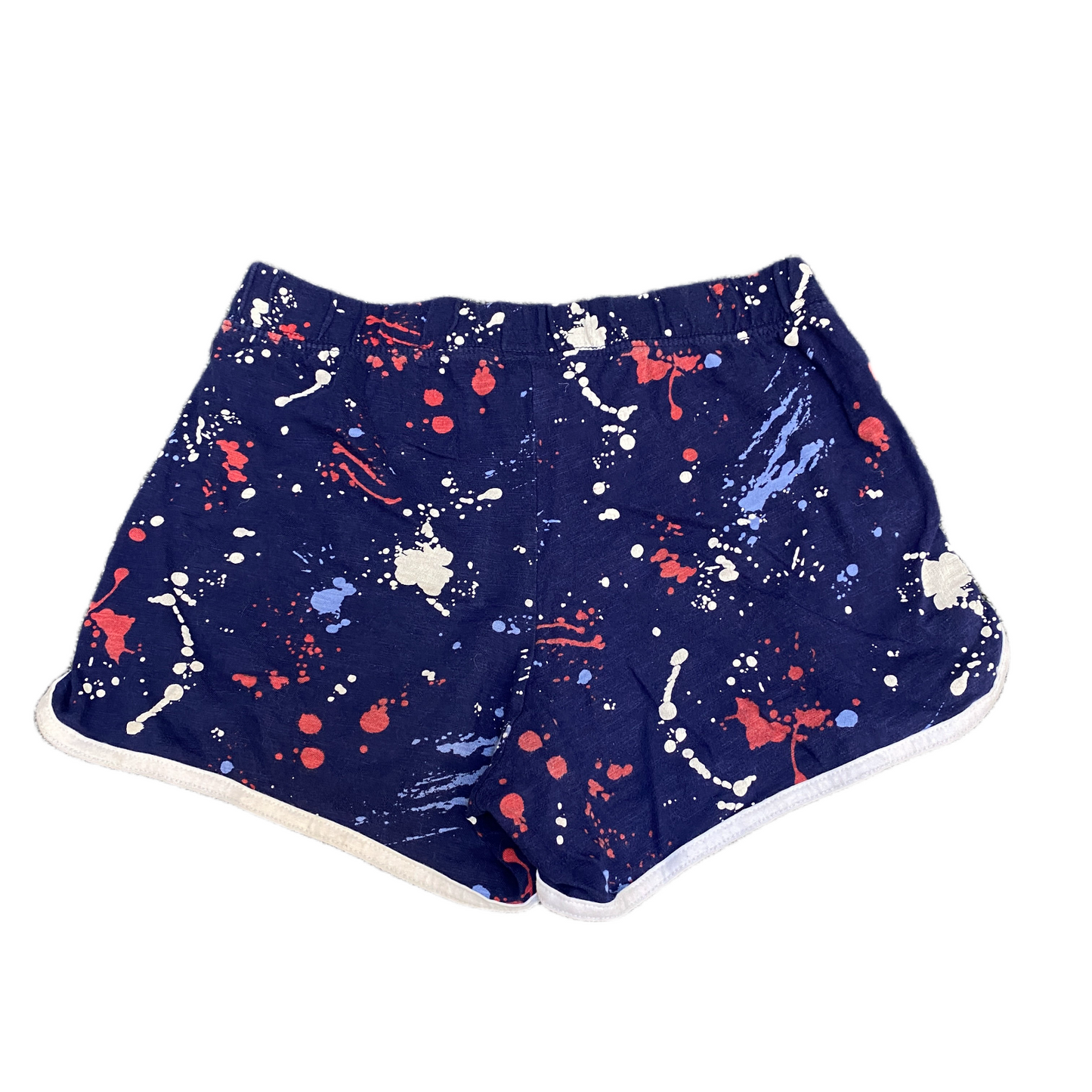 Running Sprinter Shorts Womens M 26" Waist Navy Athletic Gym Workout Dolphin Hem