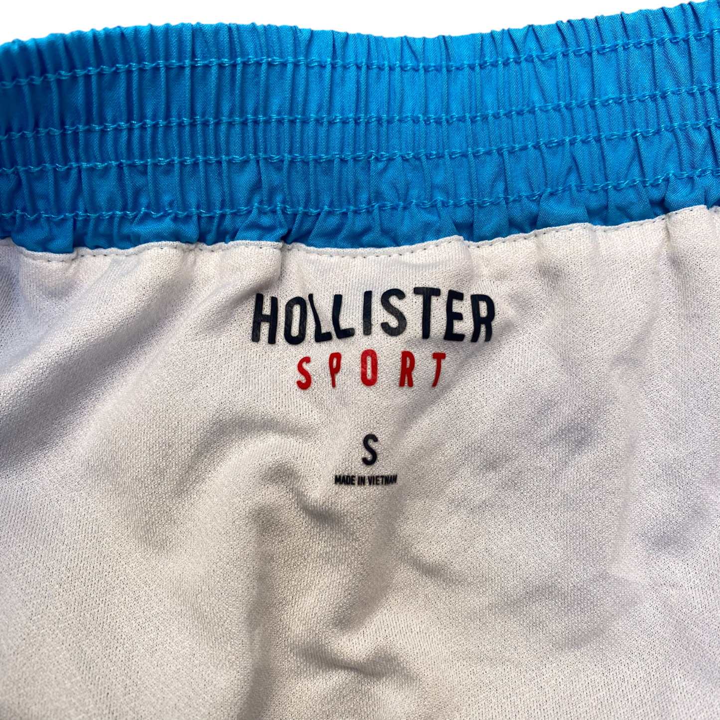 Running Sprinter Shorts Womens Small Blue Athletic Elastic Waist Dolphin Hem