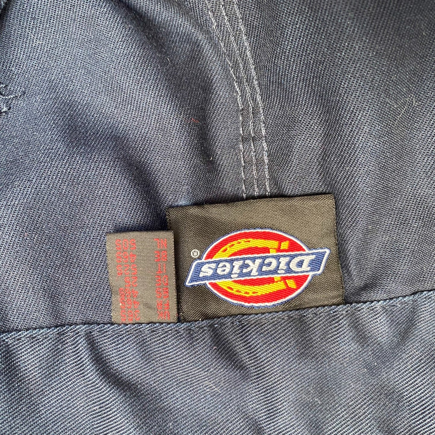 Dickies Cargo Trousers Mens XL Blue Pockets Double Knee Straight Fit Workwear