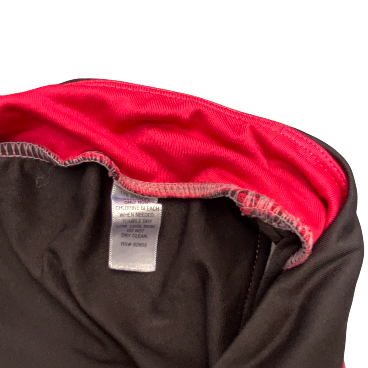 Running Shorts Womens 31W Black Pink Athletic Fit Workout Stretch Dolphin Hem