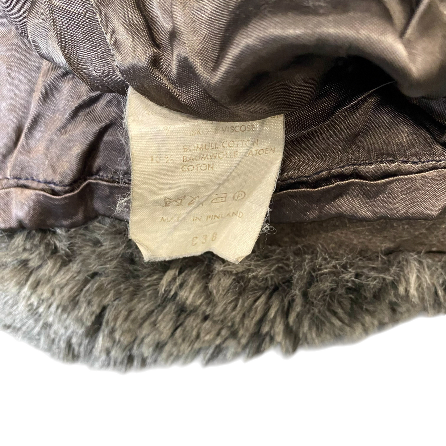 Cewo Faux Fur Jacket Womens M Grey Lined Plush Winter Long Sleeve Open Front