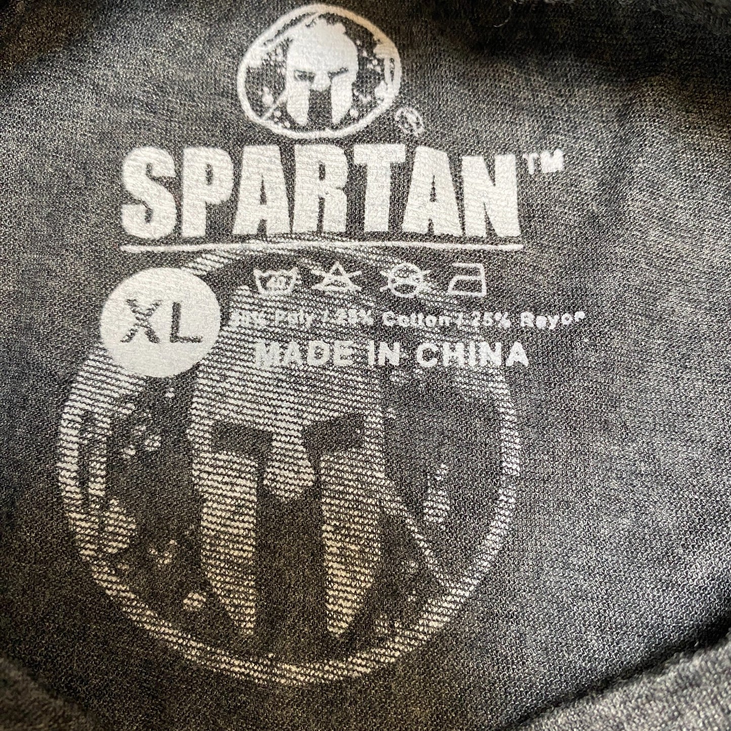Reebok Spartan Race T-Shirt Mens XL Grey Graphic Trifecta Qualifier Finisher Tee