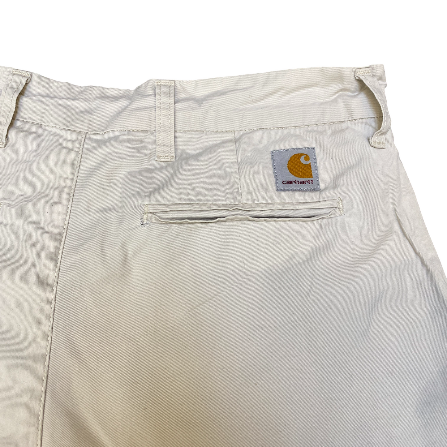 Carhartt Sid Pants Mens 33" Waist White Canvas Twill Carpenter Grunge Straight