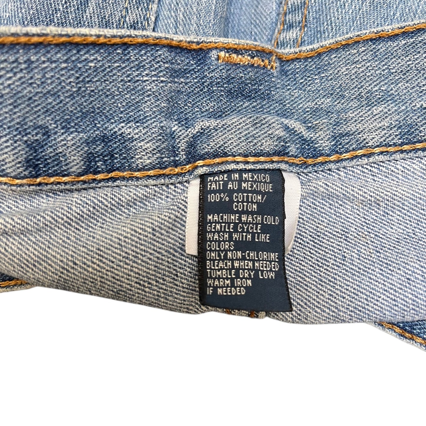 Polo Ralph Lauren Jean Shorts Fits as Mens XL 37" Waist Blue Denim Light Wash