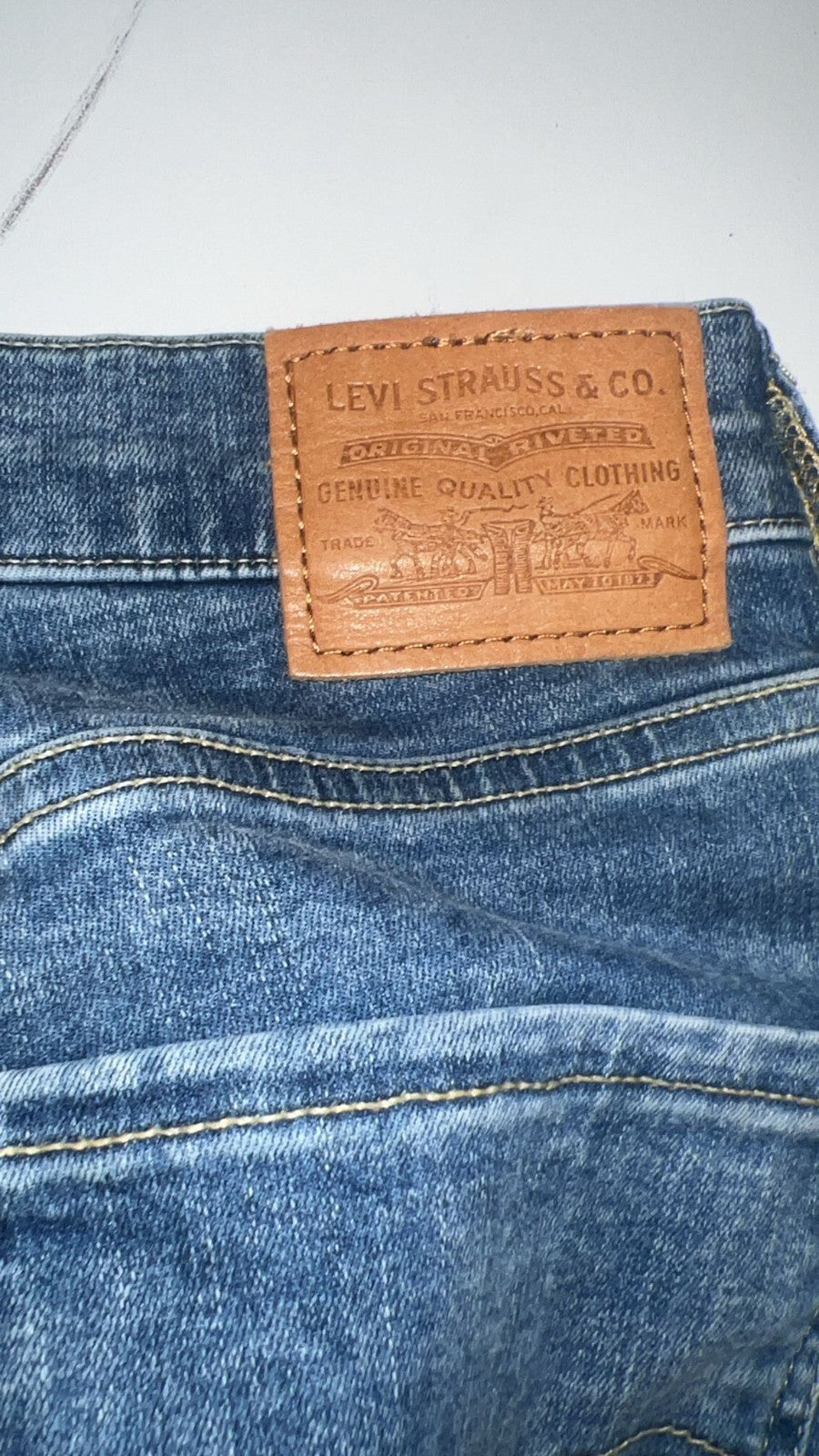 Levi's Jeans Womens Medium Blue Denim Mile High Super Skinny Pockets Outdoor