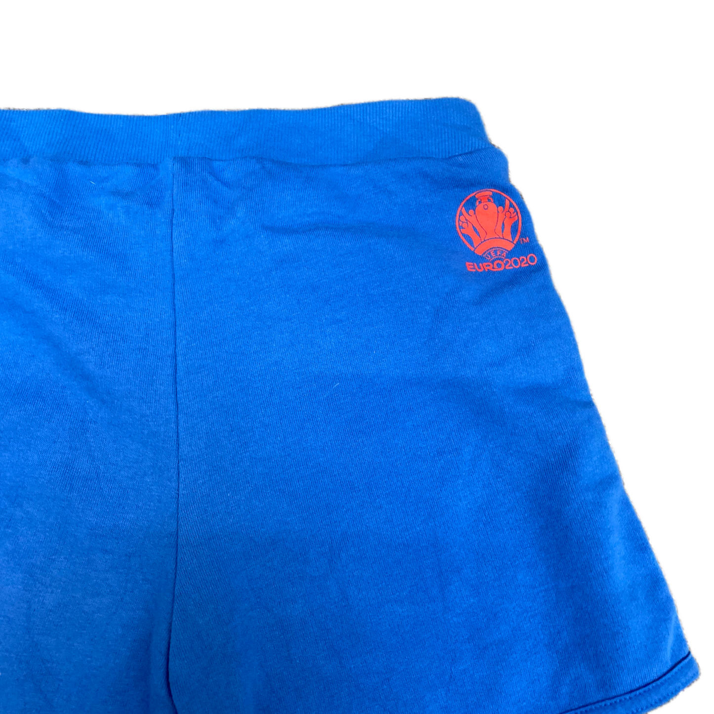 Running Sprinter Shorts Womens M 26" Waist Blue Athletic Gym Workout Dolphin Hem